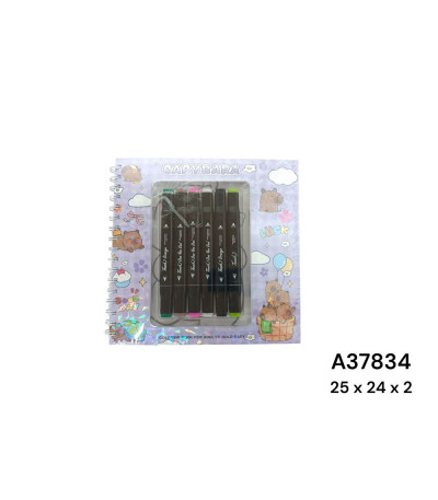 CADERNO P/PINTAR C/PINCEL A37834