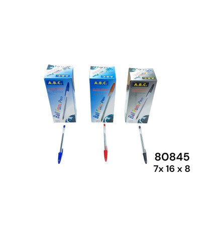 CANETA 50PC 3COR 80845 (ABC)
