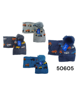 TOUCA C/BUFANDA INF 50605