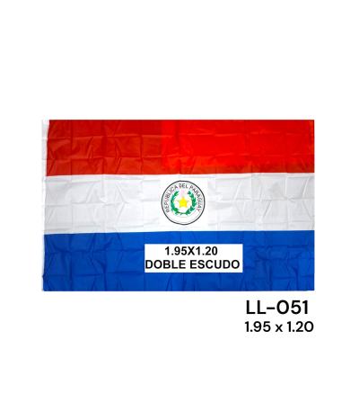 BANDEIRA PARAGUAY 1.95X2M LL-051