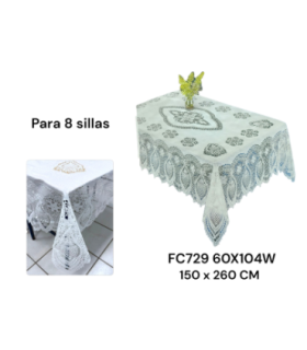 TOALHA MESA FC729 60X104W 150X260CM xE-26