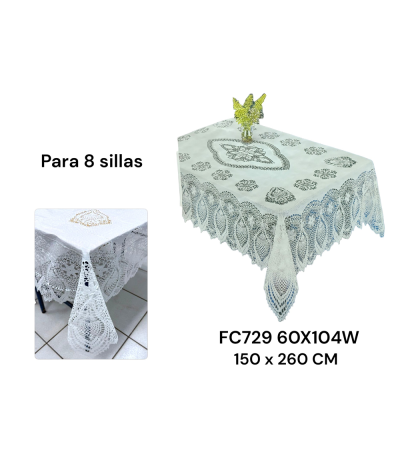 TOALHA MESA FC729 60X104W 150X260CM xE-26