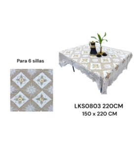 TOALHA MESA LKS0803 150X220CM xE-35