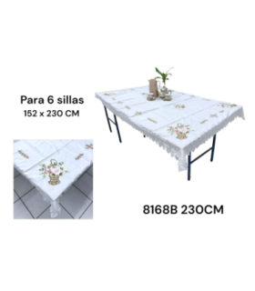 TOALHA MESA 152X230CM 8168B 230CM xE-45