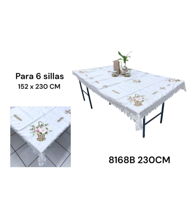 TOALHA MESA 152X230CM 8168B 230CM xE-45