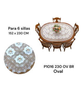 TOALHA MESA P1016 152X230CM OV BR U03 xE-38