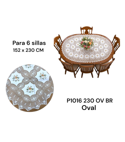 TOALHA MESA P1016 152X230CM OV BR U03 xE-38