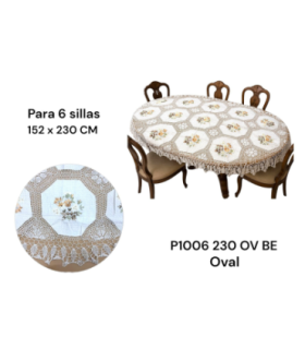 TOALHA MESA P1006 152X230CM OV BE U01 xE-44