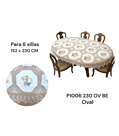 TOALHA MESA P1006 152X230CM OV BE U01 xE-44