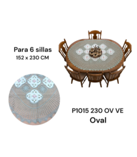 TOALHA MESA P1015 152X230CM OV VE U01 xE-45