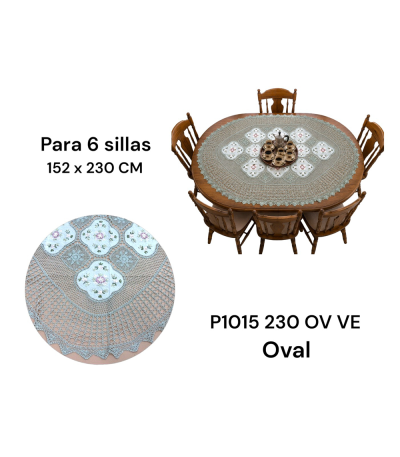 TOALHA MESA P1015 152X230CM OV VE U01 xE-45