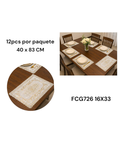 TRILHO A/DZ FCG726 16X33 BEGE xE-26