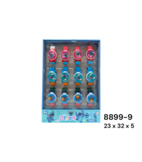 RELOGIO STITCH 12PC 8899-9