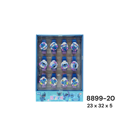 RELOGIO STITCH 12PC 8899-20