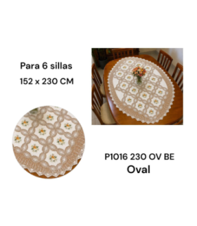 TOALHA MESA P1016 152X230CM OV BE U03 xE-45