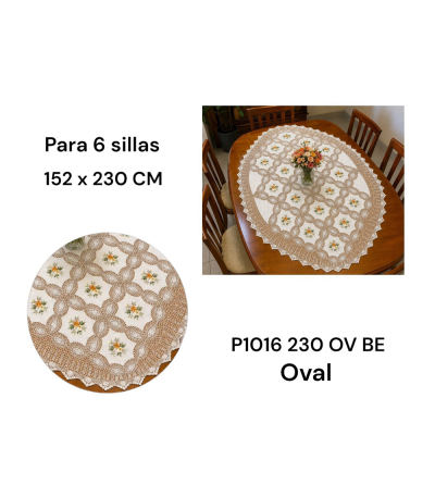 TOALHA MESA P1016 152X230CM OV BE xE-45