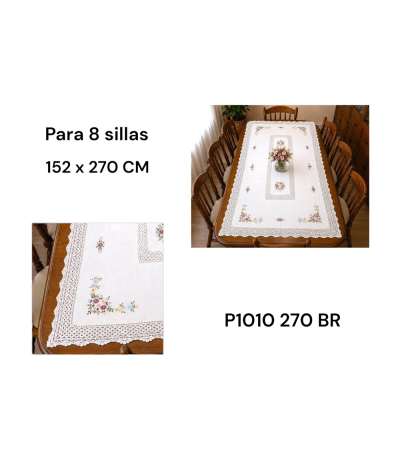 TOALHA MESA P1010 152CMX270CM BR xE-44
