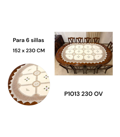 TOALHA MESA P1013 152X230CM OVAL xE-45