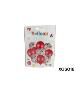 GLOBO KIT ROJO 10PCS XGS018 U03