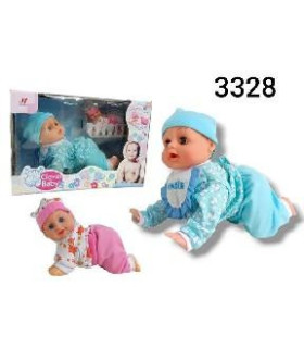 PROMO BONECA ENGATINHA 3328B