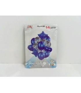 GLOBO KIT AZUL 14PCS XGS010