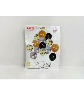 GLOBO KIT DORADO NEGRO 42PCS XGS019