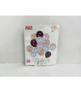 GLOBO KIT BORDO ROSA 42PCS XGS023