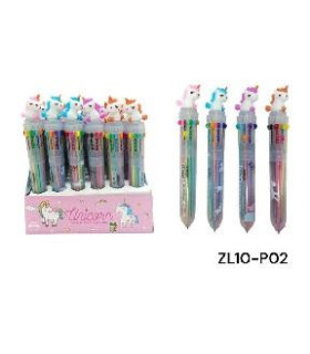 CANETA UNICORN 1PC 10 COR UNICORN (ZL10-P02)