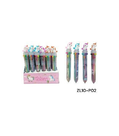 CANETA UNICORN 1PC 10 COR UNICORN (ZL10-P02)