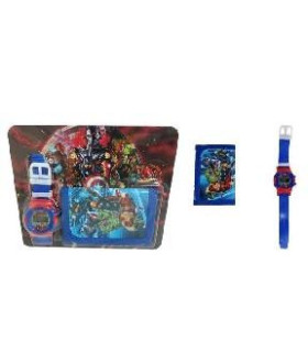 RELOGIO C/CARTEIRA AVENGERS QL002-AV
