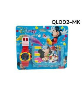 RELOGIO C/CARTEIRA MICKEY QL002-MK