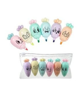 MINI PINCEL COLORIDO 6PC Q-181