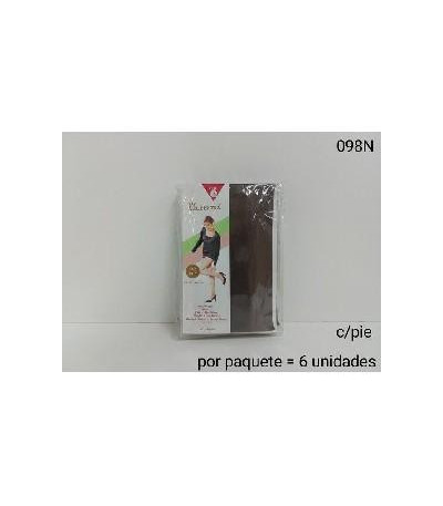 MEIA CALSA FINA C/PE 6PC 098N