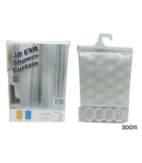 CORTINA P/BANHO 3D011 EVA xE-5