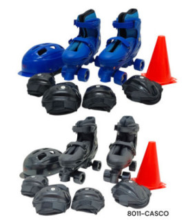 PATINS C/CAPACETE (39-42) 8011-CASCO (857)