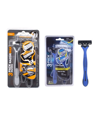 PRESTOBARBA 3PCS.SB3340GREY/BLUE