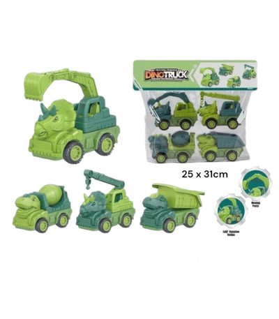 AUTO COLECAO DINO 4PCS JJX-114 U05 xD-15