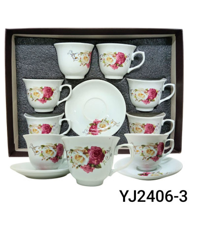 JOGO XICARA YJ2406-3 U04