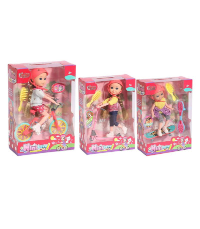 BONECA C/SKATE/PATINETE 55836 x-A-20