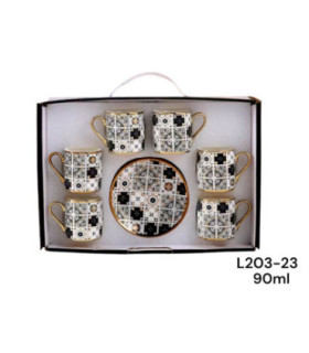 JOGO XICARA 90ML L203-23 xA-20