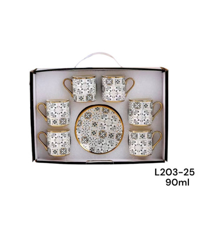 JOGO XICARA 90ML L203-25 xA-20