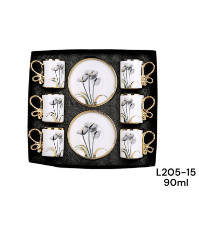 JOGO XICARA 90ML L205-15 xA-12