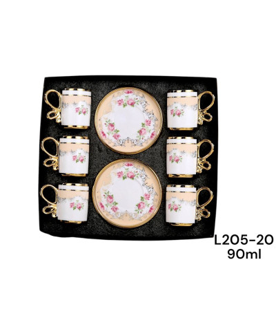 JOGO XICARA 90ML L205-20  xA-12