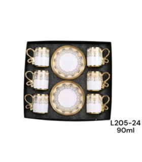 JOGO XICARA 90ML L205-24 xA-20