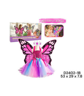 VESTIDO C/ALA D2402-1B