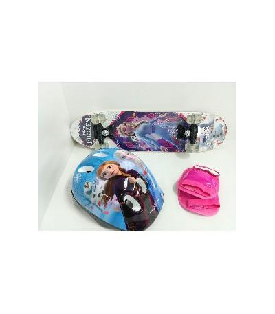 SKATE C/CAPACETE FROZEN C/LUZ SKC-FZ (176)