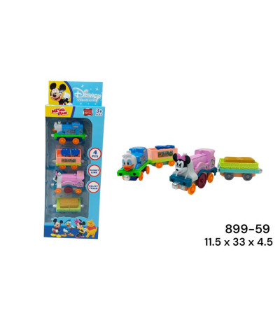 TREM DISNEY COL METAL 4PC 899-59