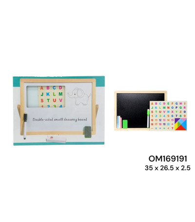 PIZARRA MADERA 2 LADO OM169191