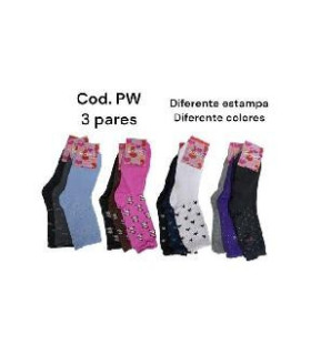 MEIA LONGO FEM 3PAR (2033/301) PW