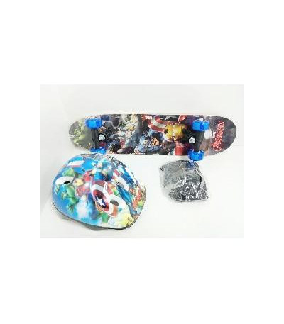 SKATE C/CAPACETE AV C/LUZ SKC-AV (179)